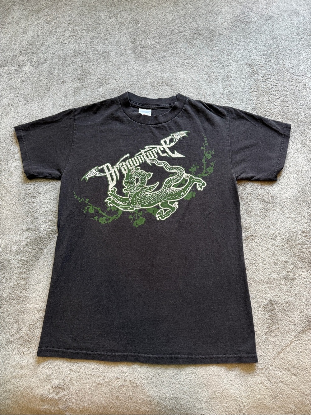 Vintage Dragonforce Band Music T-Shirt Size S Tennessee River Tag